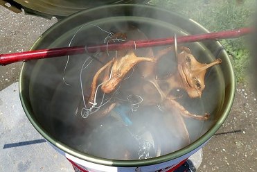 燻製作業